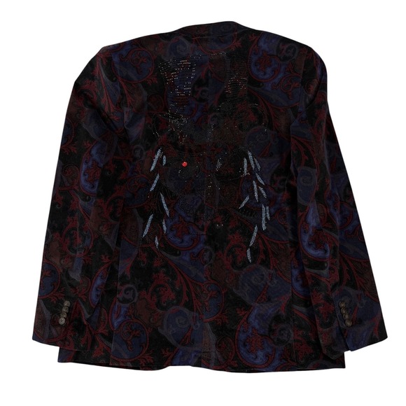 Robert Graham Other - Robert Graham Rare Baron Samedi Voodoo Paisley Rhinestone Men's Blazer 44R (42R)